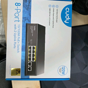 120w poe +전원 10\100. 스위치. 큐디 fs1010P 새거 이미지