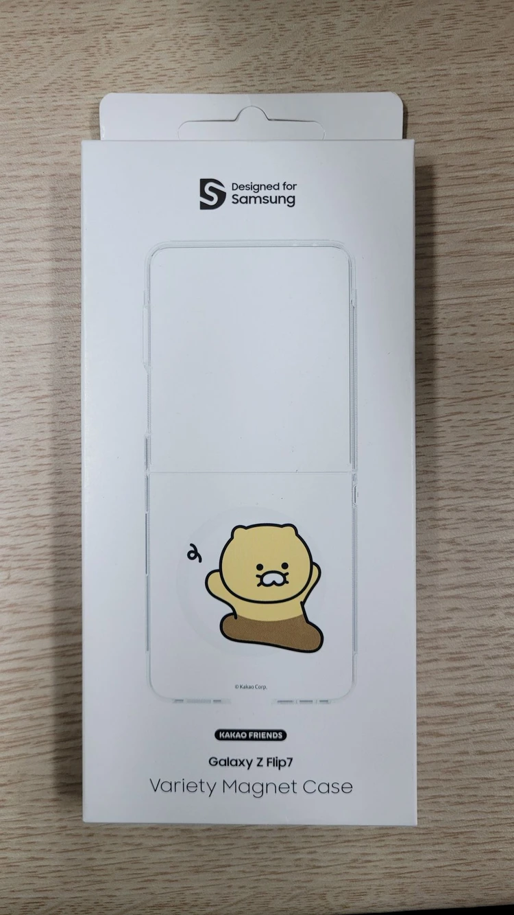 삼성 SMAPP 갤럭시 Z플립7 버라이어티 마그넷 케이스 (카카오프렌즈, 춘식) 중고/개봉품 이미지