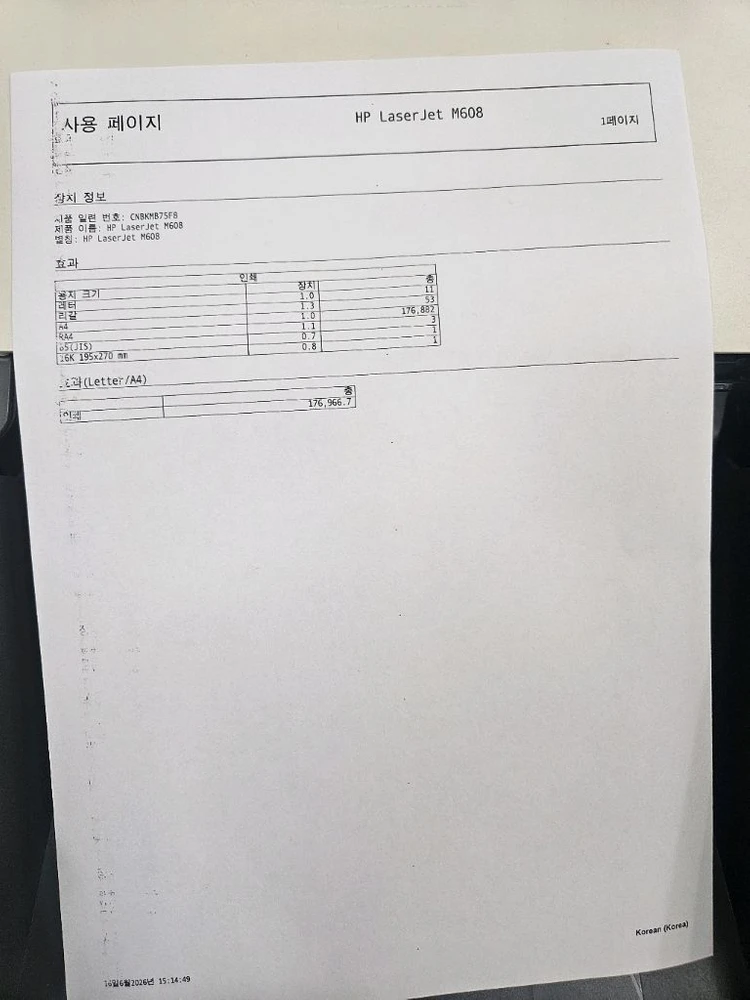 사무실에서 사용하던고속 HP 칼라 레이저 복합기, 흑백 레이저 프린터 각각 1대씩 팝니다 이미지