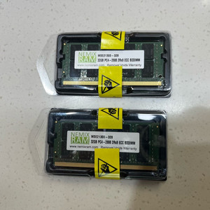 NEMIX DDR4 ECC 32기가 2개 시놀로지 호환램 이미지