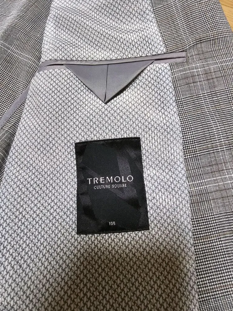 TREMOLO 남성 블레이저 마 체크 자켓 105 새상품 이미지