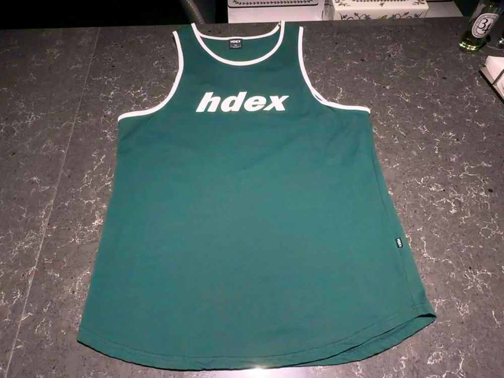 HDEX 클래식 로고 배색 나시 색상 그린 사이즈XL 이미지