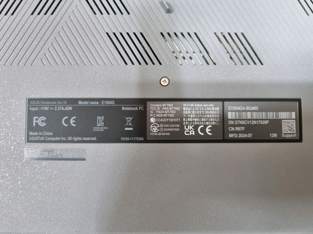 부품용노트북 ASUS 비보북 고 E1504GA 이미지