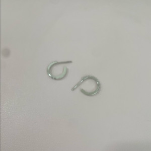 스톤헨지 은 귀걸이 실버 큐빅 귀걸이 이미지