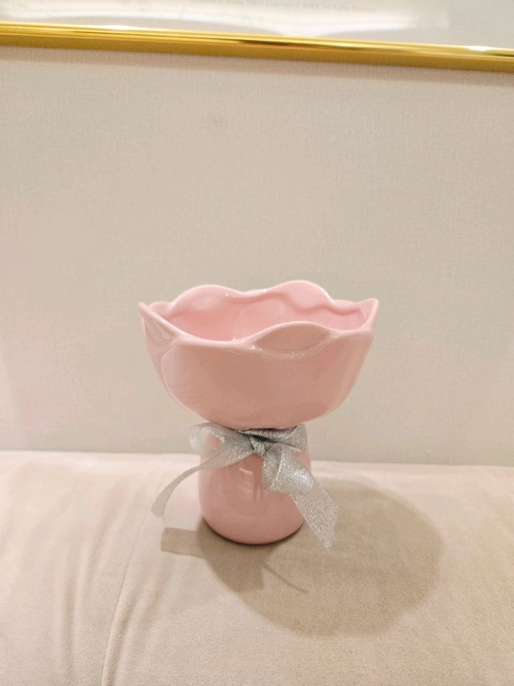 [미사용 새상품] 꽃다발 꽃병, 화병 (도자기) 이미지