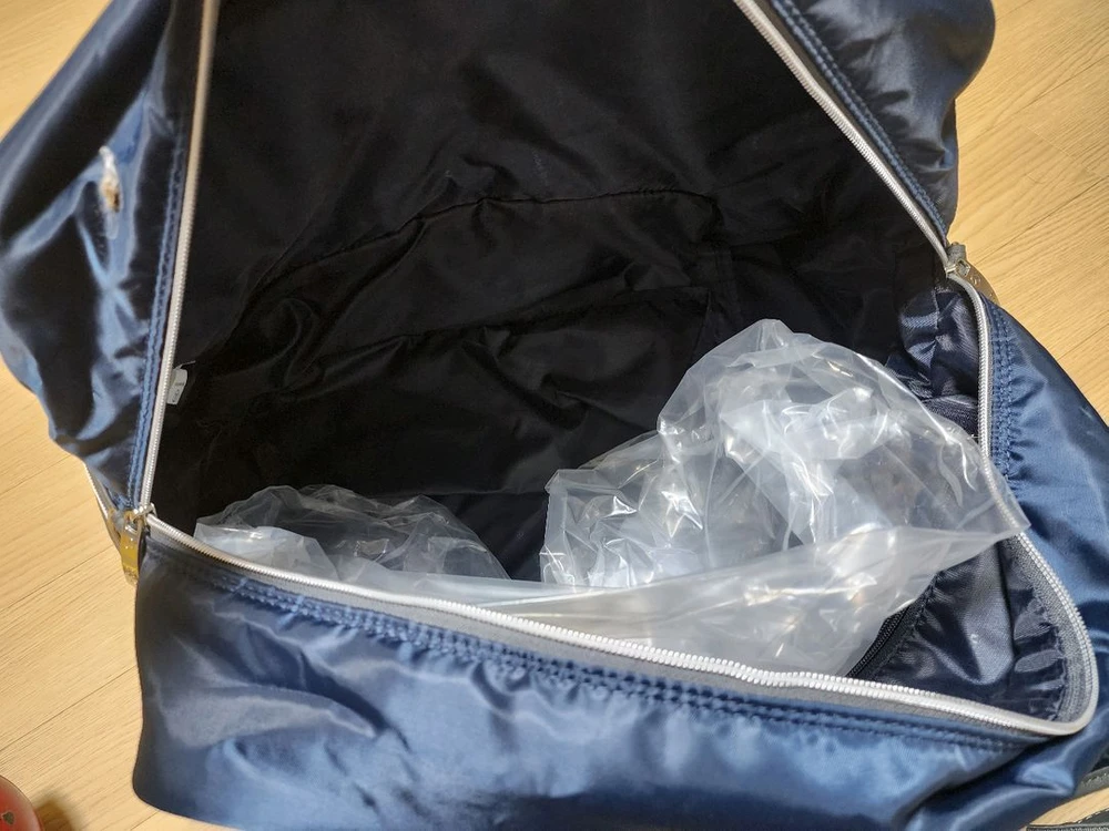 (새제품) 벤츠 네이비 골프 스포츠 보스턴백 이미지