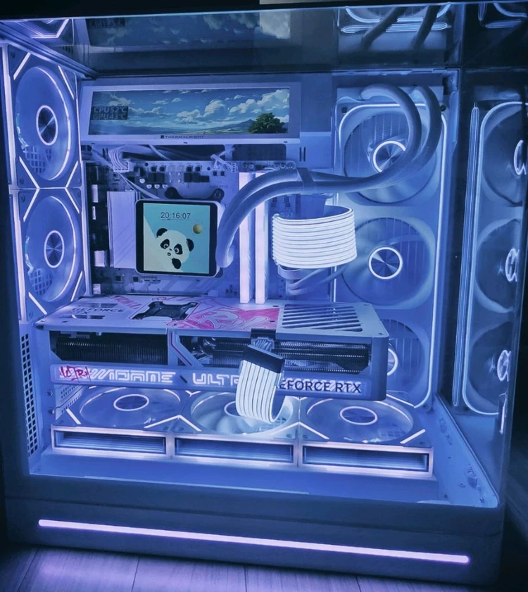 라이젠7 9800X3D RTX5080 화이트 신품PC 이미지