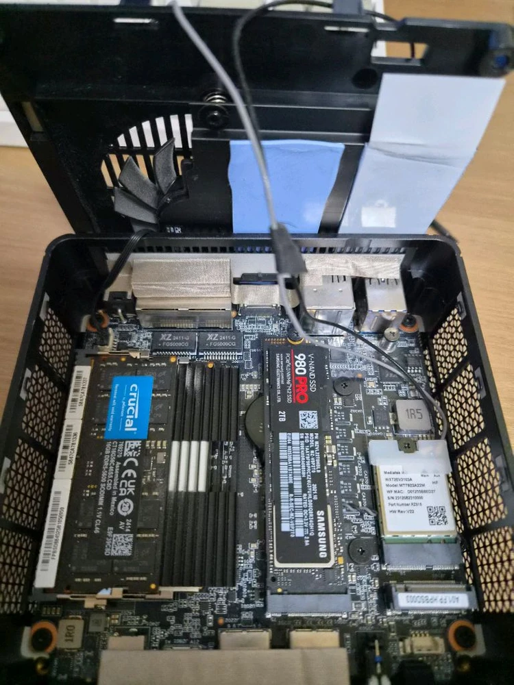 um880 pro + 마이크론 ddr5 5600 32기가 이미지