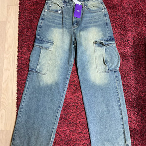 452 washed cargo wide 청바지 판매 이미지