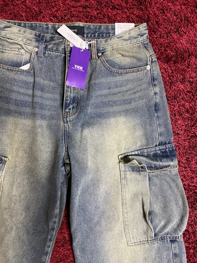 452 washed cargo wide 청바지 판매 이미지