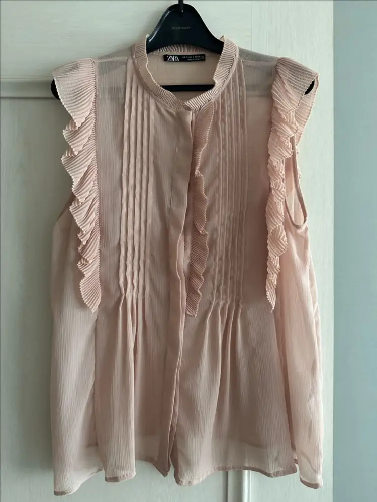 자라 ZARA 쉬폰 프릴 블라우스 이미지