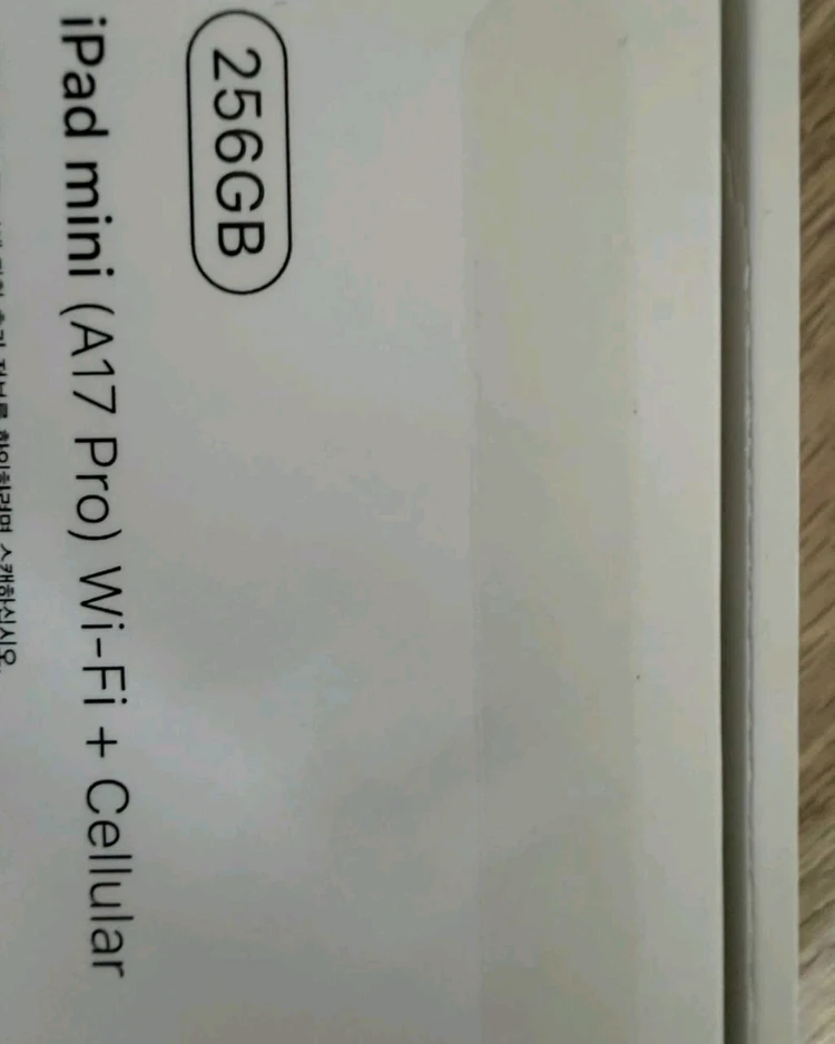 아이패드 미니7세대 스페이스그레이 (256GB, 셀룰러) 이미지