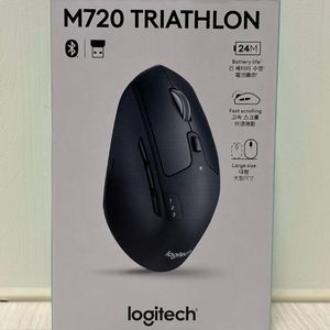 로지텍 국내 발매 M720 트라이애슬론 무선 마우스 미개봉 이미지