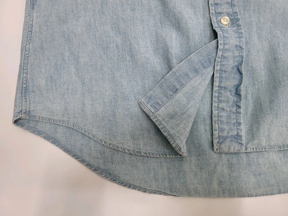 POLO 20SS 랄프로렌 클레식핏 데님 셔츠 / 남 S 연청 이미지