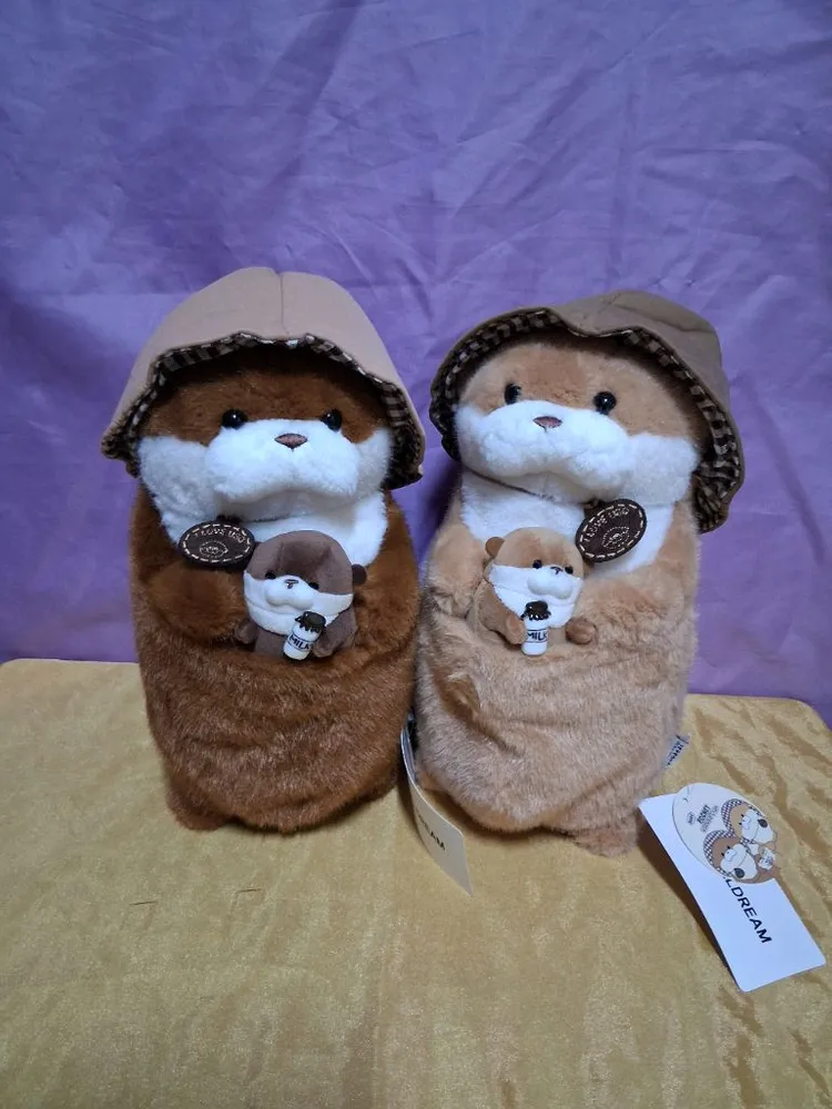베이비포켓 우소우소짱 중형인형.27cm.브라운.다크브라운.2개일괄.사진 참고하세요 이미지