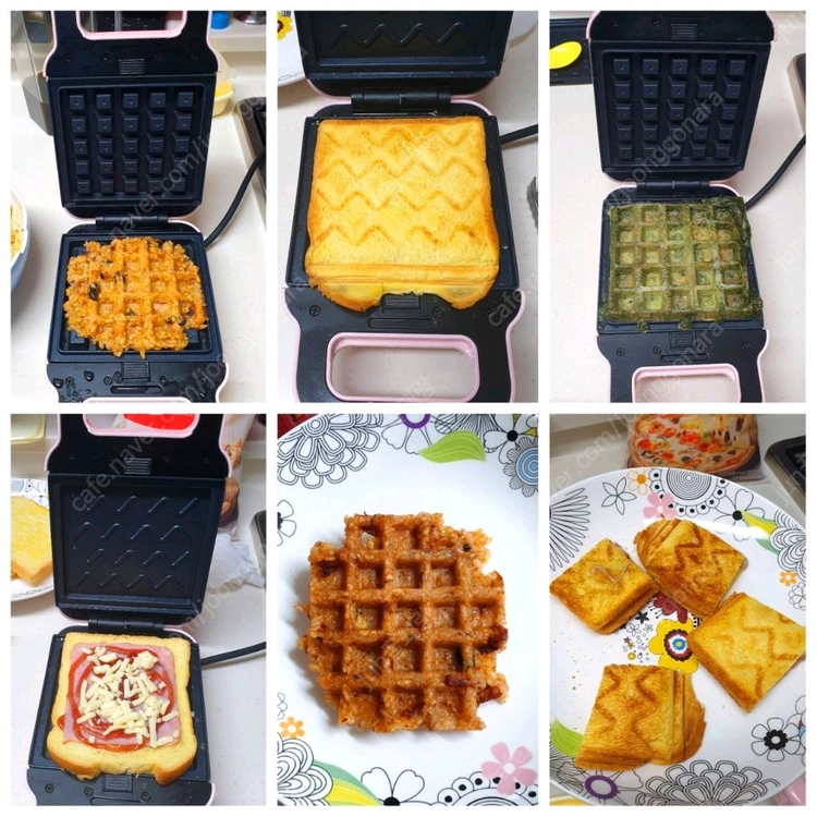 와플기계 와플메이커 쿠킨 2in1샌드위치 와플메이커 이미지