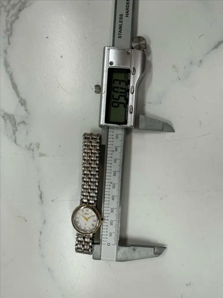 세이코 돌체(Seiko Dolce) 콤비 여성용 쿼츠 시계 1997년 기념 각인 빈티지 팝니다 이미지