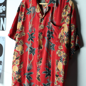 (M-L) 브랜드빈티지 반팔셔츠 남방 90S 년대 이미지