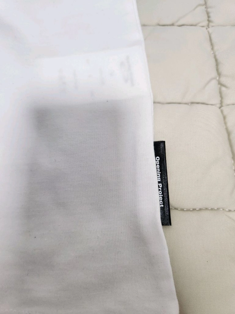 [미착용&새제품/반택무료] 아이브레이 정품 오프닝프로젝트 OPP 로고 반팔티 화이트 남자L/여자XL택도 안뗀 새상품 이미지
