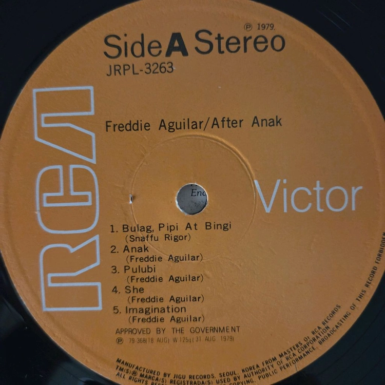 FREDDIE AGUILAR-GREATEST HITS LP 이미지