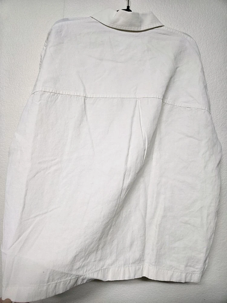질샌더 23SS 하프 집업 린넨 셔츠 40사이즈 이미지