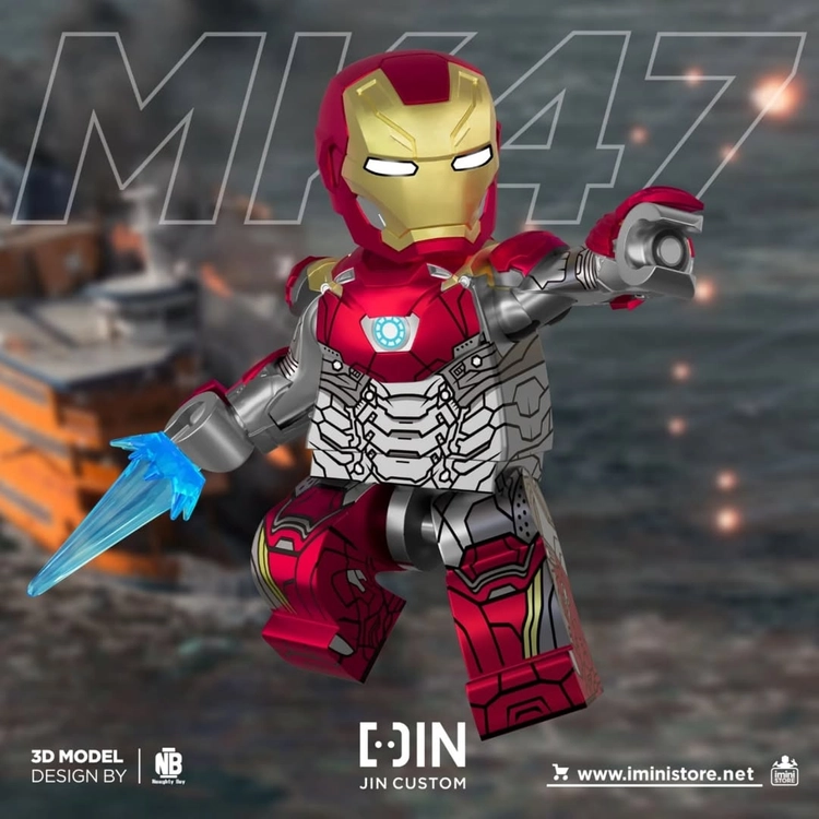 레고 커스텀 진커스텀 jin custom 아이언맨 3종세트(통) 특가할인 행사합니다(MK42, MK47, MK45) 이미지