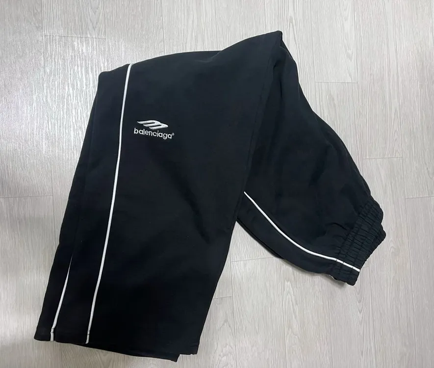 발렌시아가 스포티b 자수로고 트랙 팬츠 트레이닝바지 M사이즈 이미지