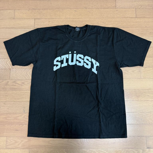 [XL] stussy 스투시 블록 스포츠 피그먼트 다이드 반팔 티셔츠 블랙 이미지