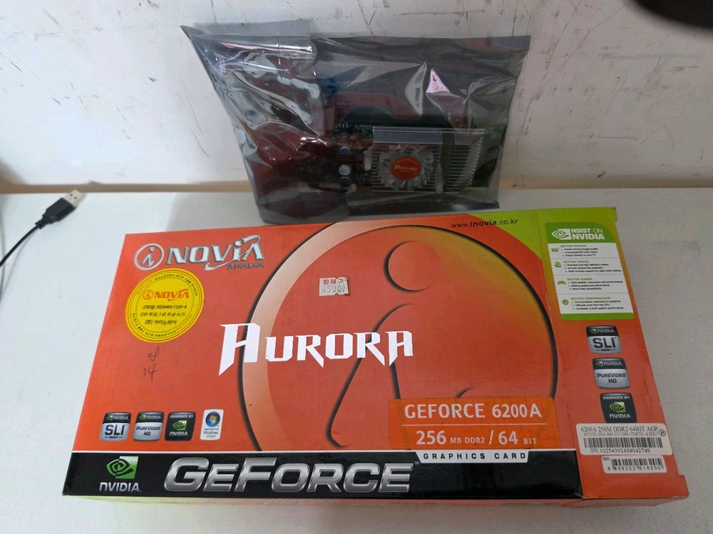 노비아 GEFORCE 6200A 그래픽카드 이미지
