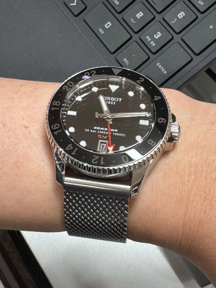 티쏘 씨스타 1000 gmt 40mm, 밀라네즈 스트랩 판매 이미지