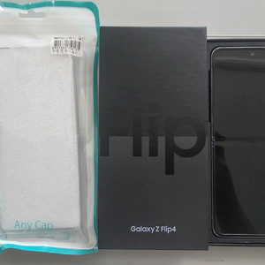 갤럭시 Z flip 4 256GB(흠집X)+투명케이스+C타입케이블 이미지