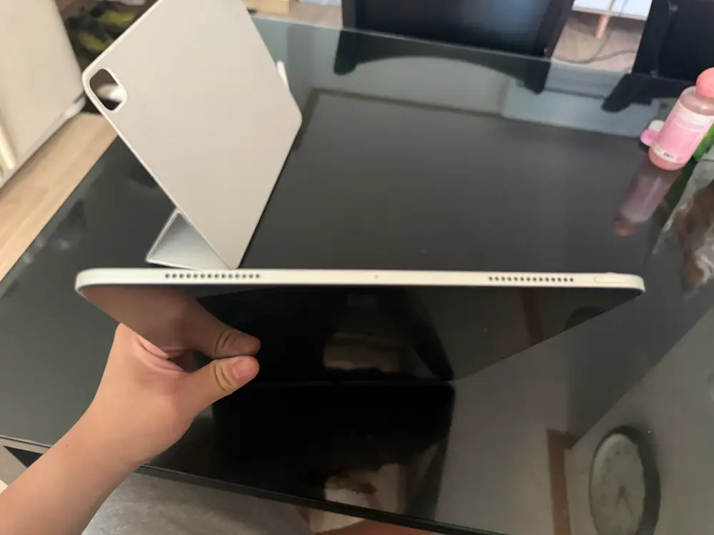 Apple 정품 2024 아이패드 프로 13 M4칩 스탠다드 글래스 실버 이미지