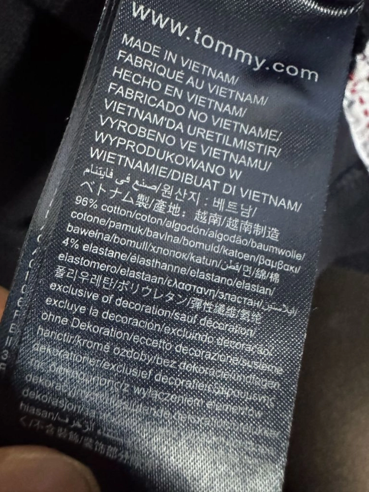 정품 여성 타미힐피거 클래식 핏 반팔 카라 폴로 티셔츠 s 네이비 이미지