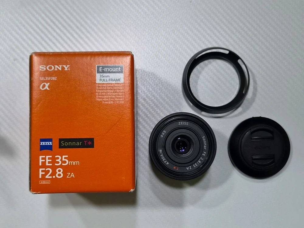 소니 35mm f2.8 zeiss 렌즈 sel35f28z 35za - 안심되는 중고거래