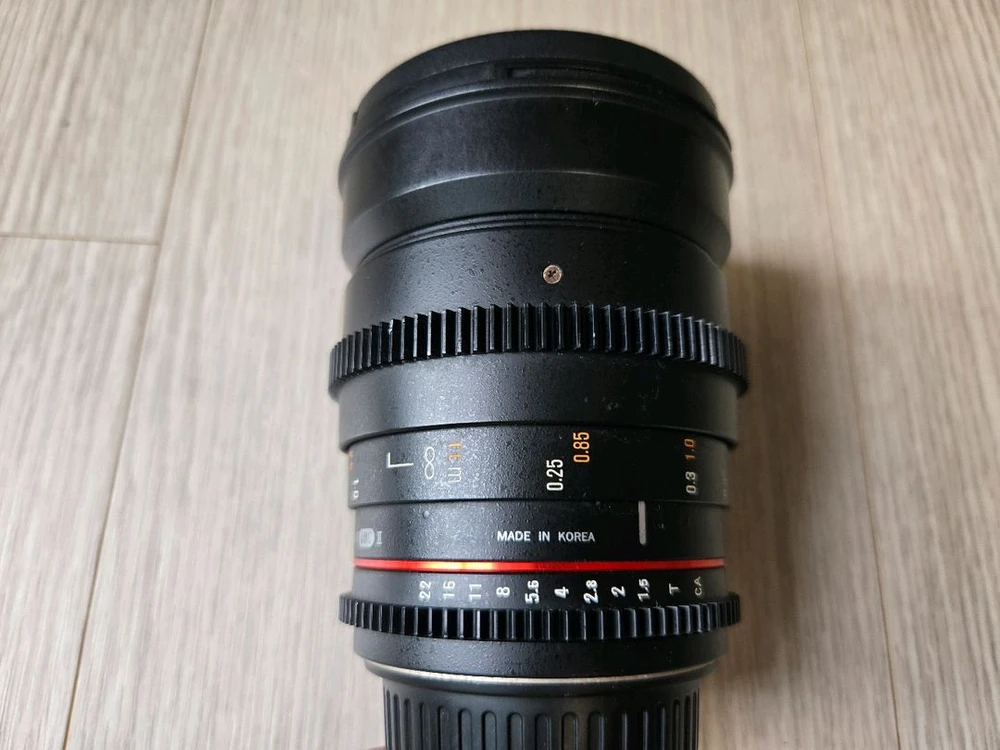 삼양 vdslr 24mm t1.5 캐논ef마운트 렌즈 판매합니다 이미지