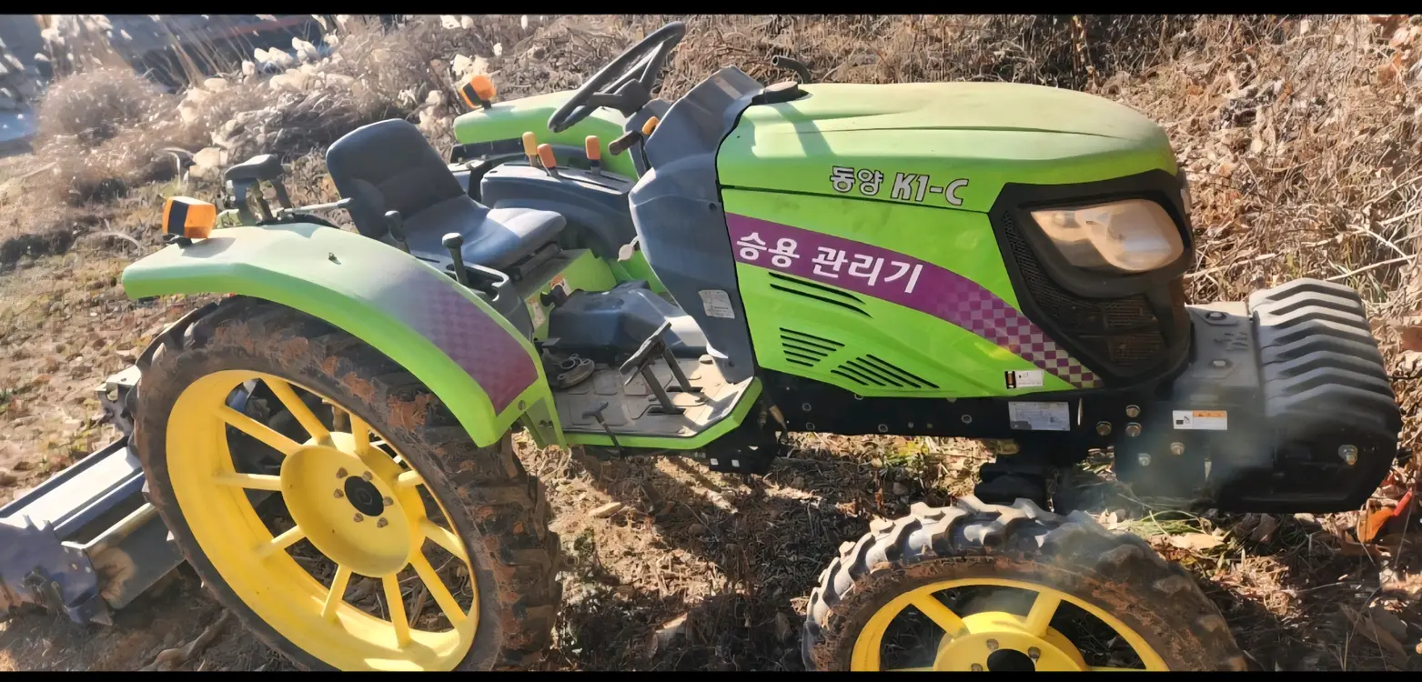 동양 승용관리기 제초기 승용 소형 미니 트랙터 트랙트 트렉터 트렉트 고구마 순치는 기계 이미지
