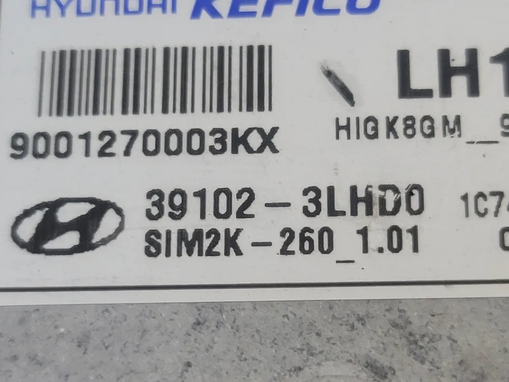 (중고) 에쿠스EQ900 중고품 ECU 중고품 (초기화완료제품) 39102-3LHD0 / 391023LHD0 이미지