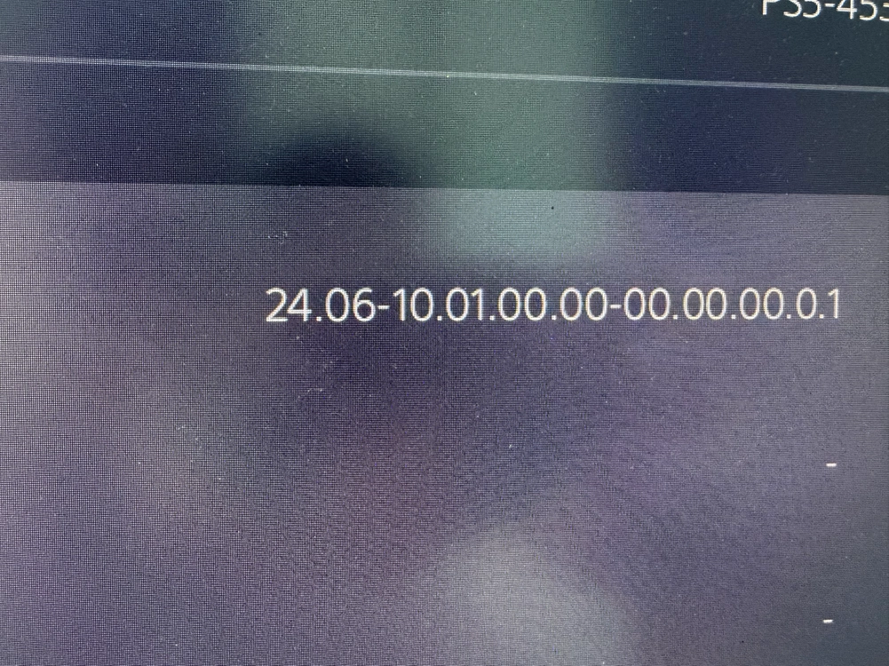 플스5 1118a 22년 6월 제조 펌웨어 10.01 이미지
