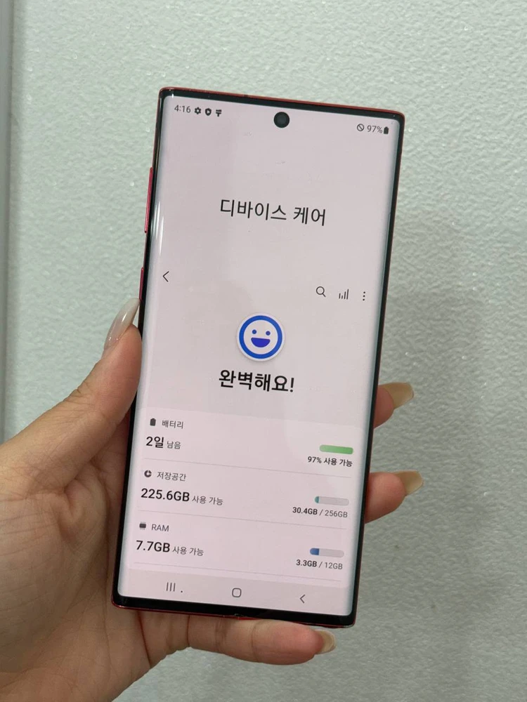 갤럭시노트10 5G 레드 256GB Y1948 이미지