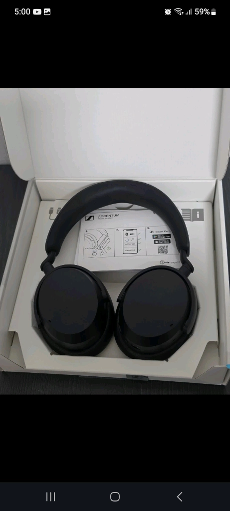 젠하이저 ACCENTUM Wireless 헤드폰 블랙 이미지
