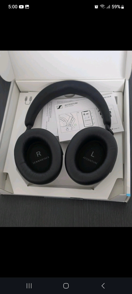 젠하이저 ACCENTUM Wireless 헤드폰 블랙 이미지
