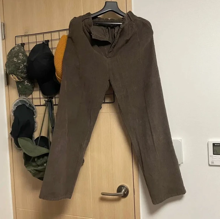 (S)토피 코듀로이 벌룬 백 밴딩팬츠 브라운 이미지