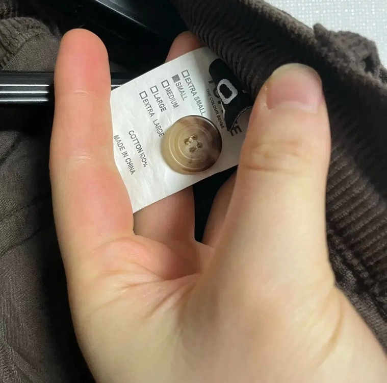 (S)토피 코듀로이 벌룬 백 밴딩팬츠 브라운 이미지