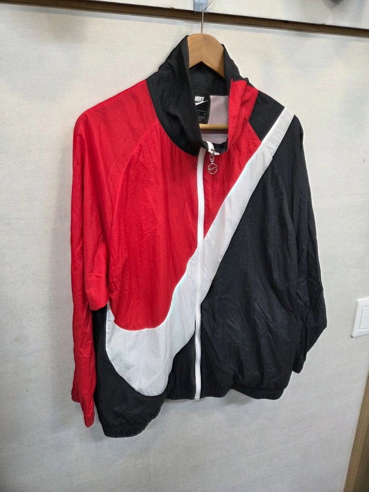 나이키 빅스우시 레드블랙 경량 바람막이 집업자켓 s 이미지