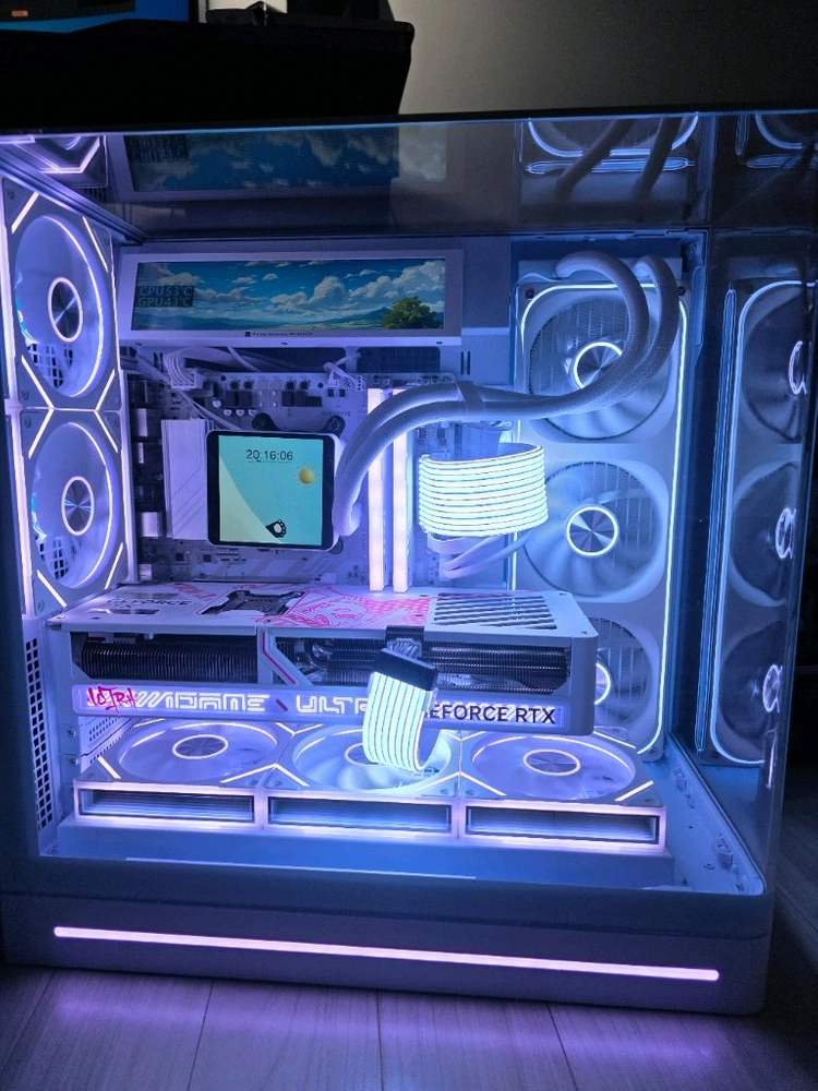 라이젠7 9800x3d rtx5080 화이트 감성본체 급처 이미지