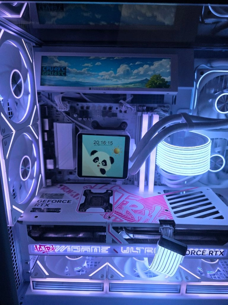 라이젠7 9800x3d rtx5080 화이트 감성본체 급처 이미지