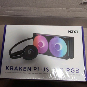 [미개봉] NZXT Kraken plus 240 RGB black 팝니다. 이미지