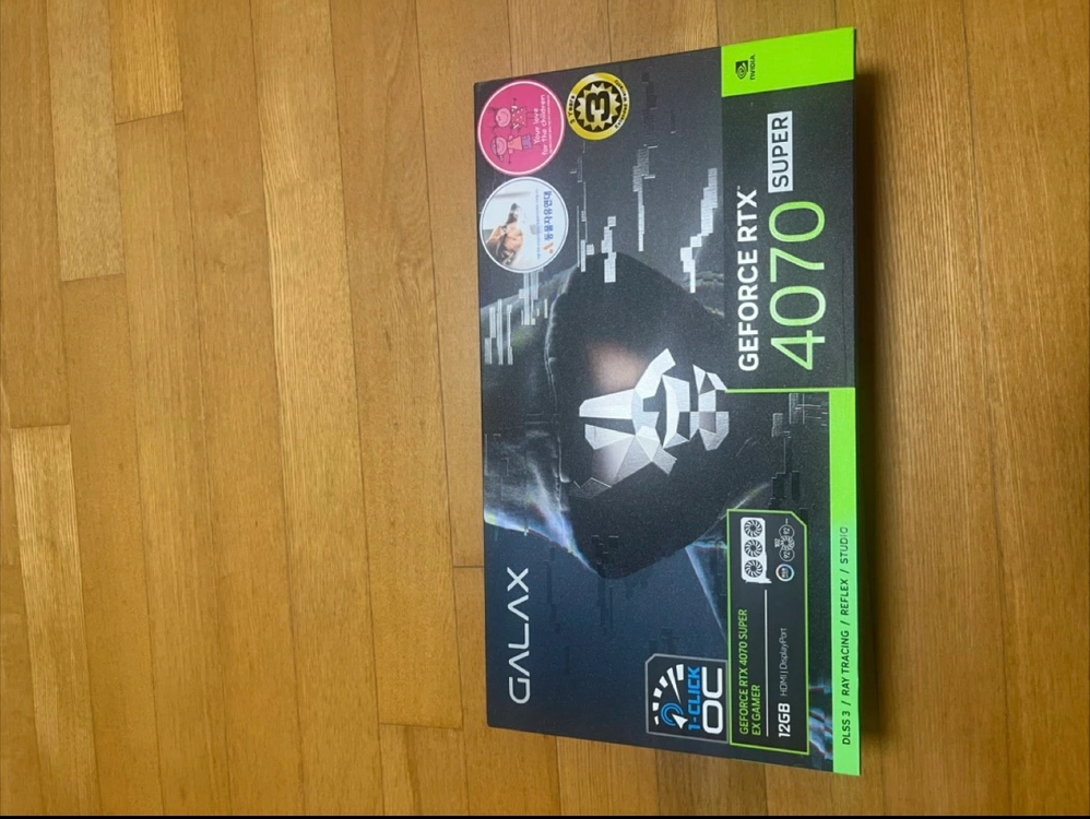GALAX RTX 4070 SUPER EX GAMER 12GB 그래픽카드 이미지