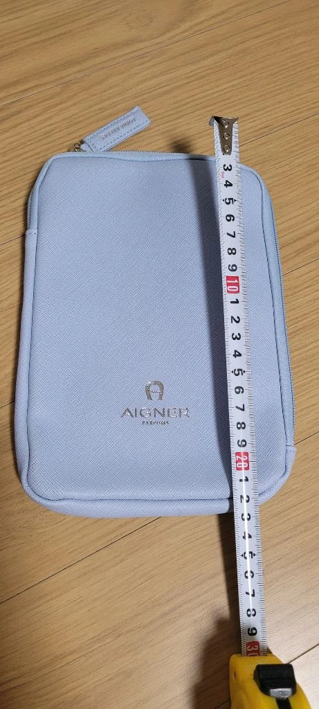 아이그너 아시아나항공 파우치 하늘색(새상품) 이미지