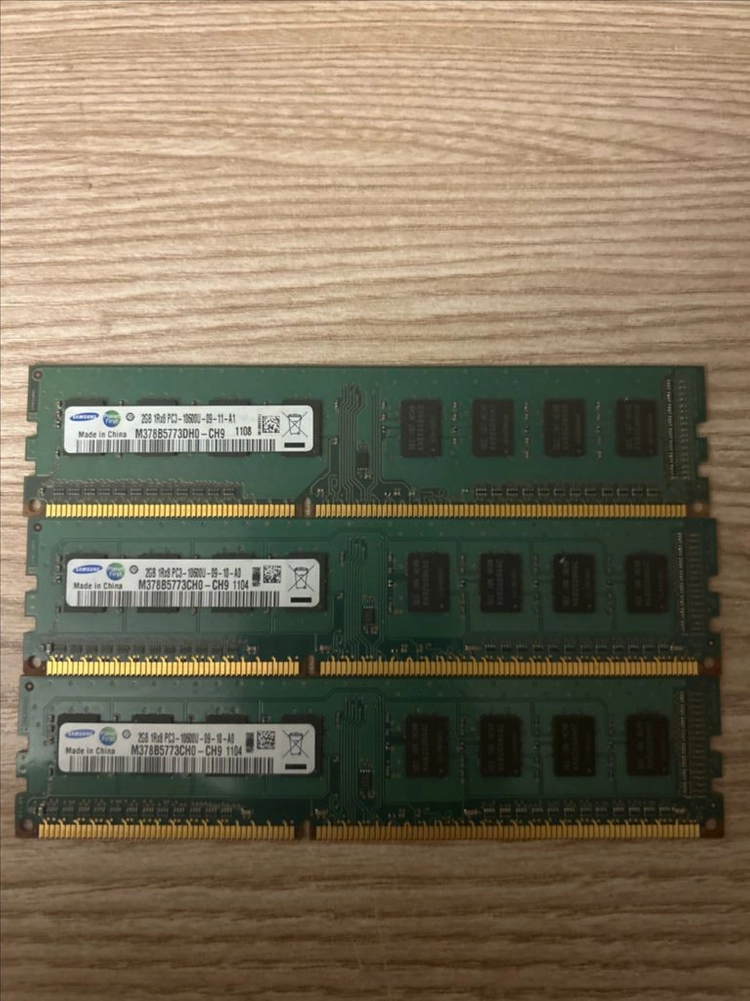 DDR3 2기가 메모리 3개 세트 이미지